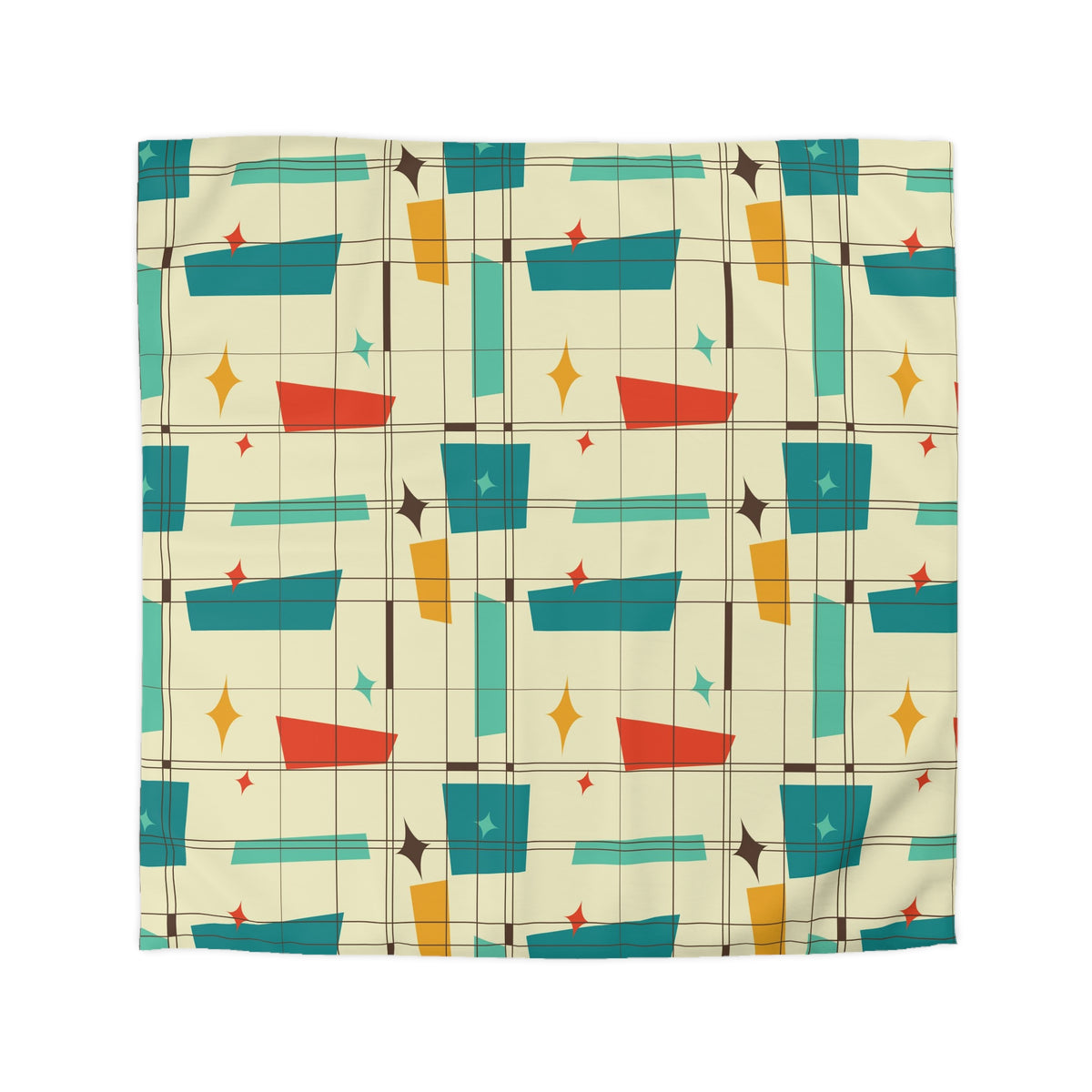 Mid Century Modern Atomic 50s Duvet Cover - Mid Century Modern Gal