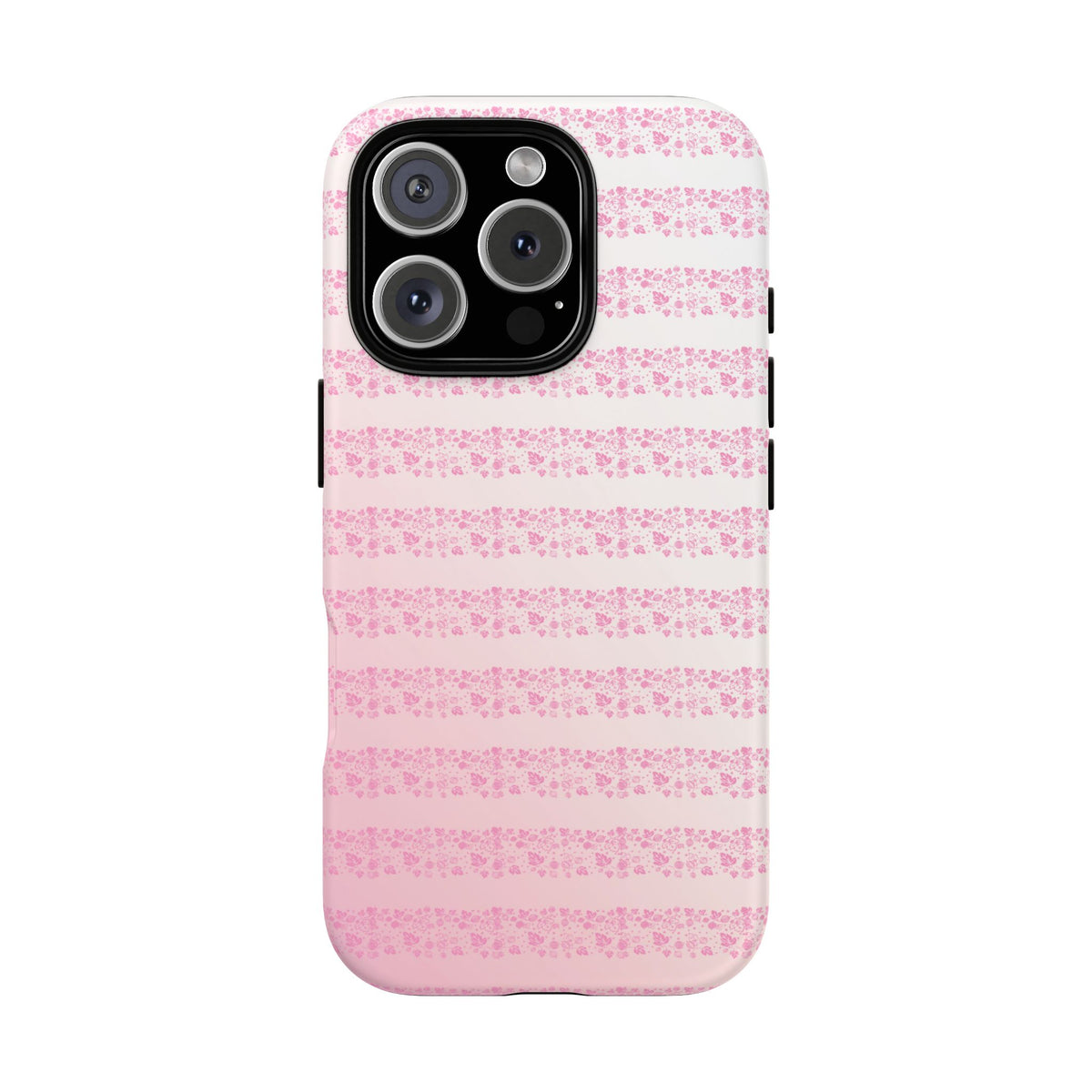 Pink Pyrex Gooseberry Striped Phone Case, Stylish Phone Cover, Tough Protective Case, Cute Cell Phone Case, Trending Gift for Her