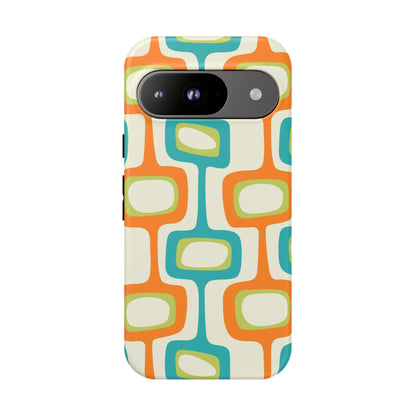 Mid Century Modern Groovy Googie Design, Colorful Smart Phone Tough Cases