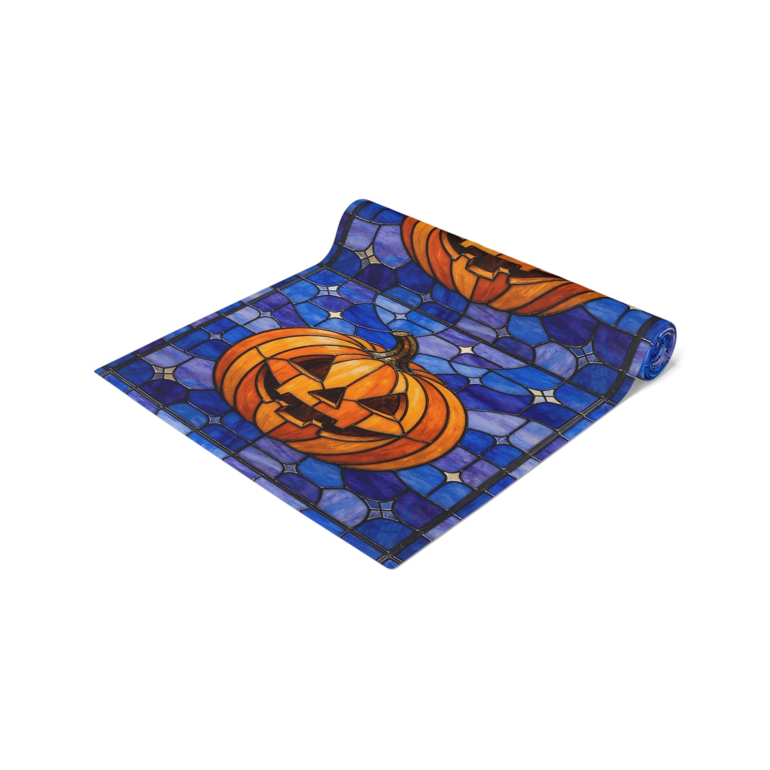 Halloween Stained Glass Style Jack-o&