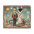 Frankenstein And Bride Woven Blanket, Kitschy Mid Mod Style - Mid Century Modern Gal