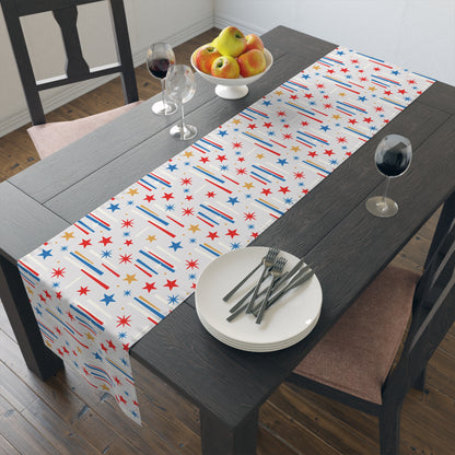 Mid Century Modern 4th of July Stars Holiday Table Runner - Mid Century Modern Gal