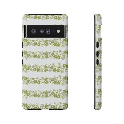 Pyrex Crazy Daisy Spring BlossonFloral Phone Case: Tough Cases with Elegant Green Floral Design, Durable Phone Cover