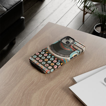 Retro Typewriter Mid Mod Kitschy  Quirky Fun Smart Phone, Tough Cases