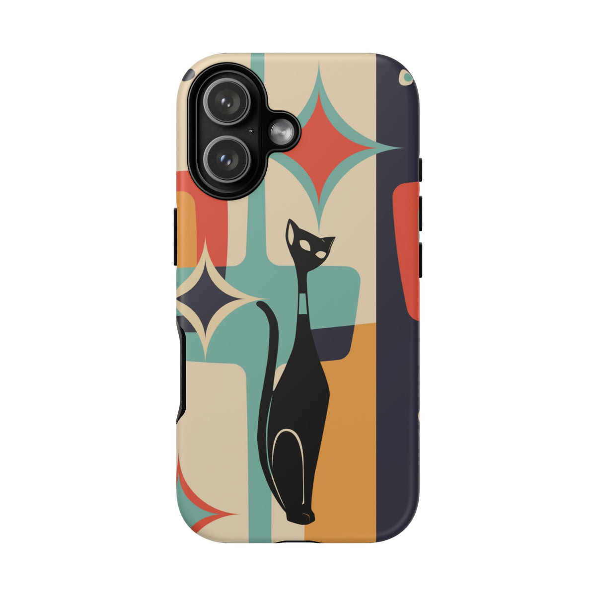 Atomic Cat, Sexton Cat, Mid Mod, Retro Geometric, Starburst Tough Phone Cases