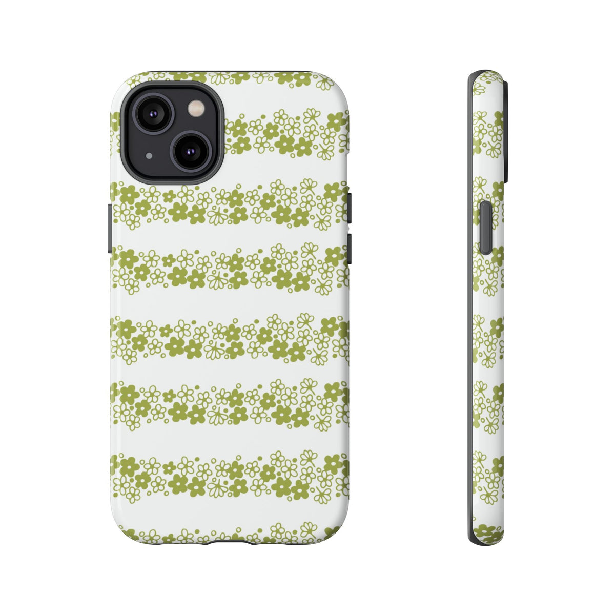 Pyrex Crazy Daisy Spring BlossonFloral Phone Case: Tough Cases with Elegant Green Floral Design, Durable Phone Cover
