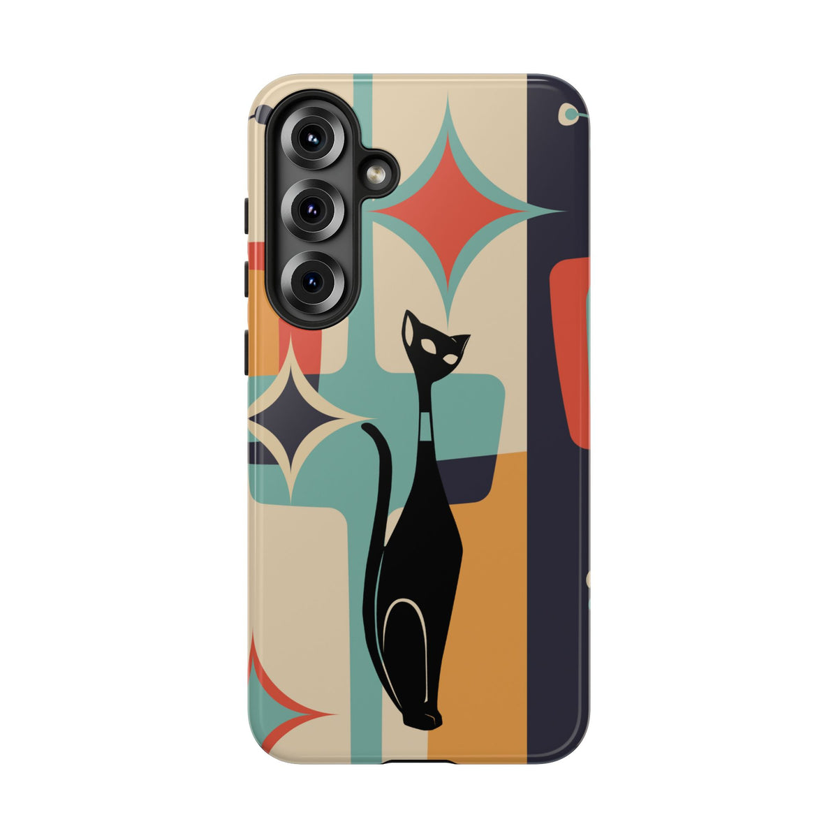 Atomic Cat, Sexton Cat, Mid Mod, Retro Geometric, Starburst Tough Phone Cases