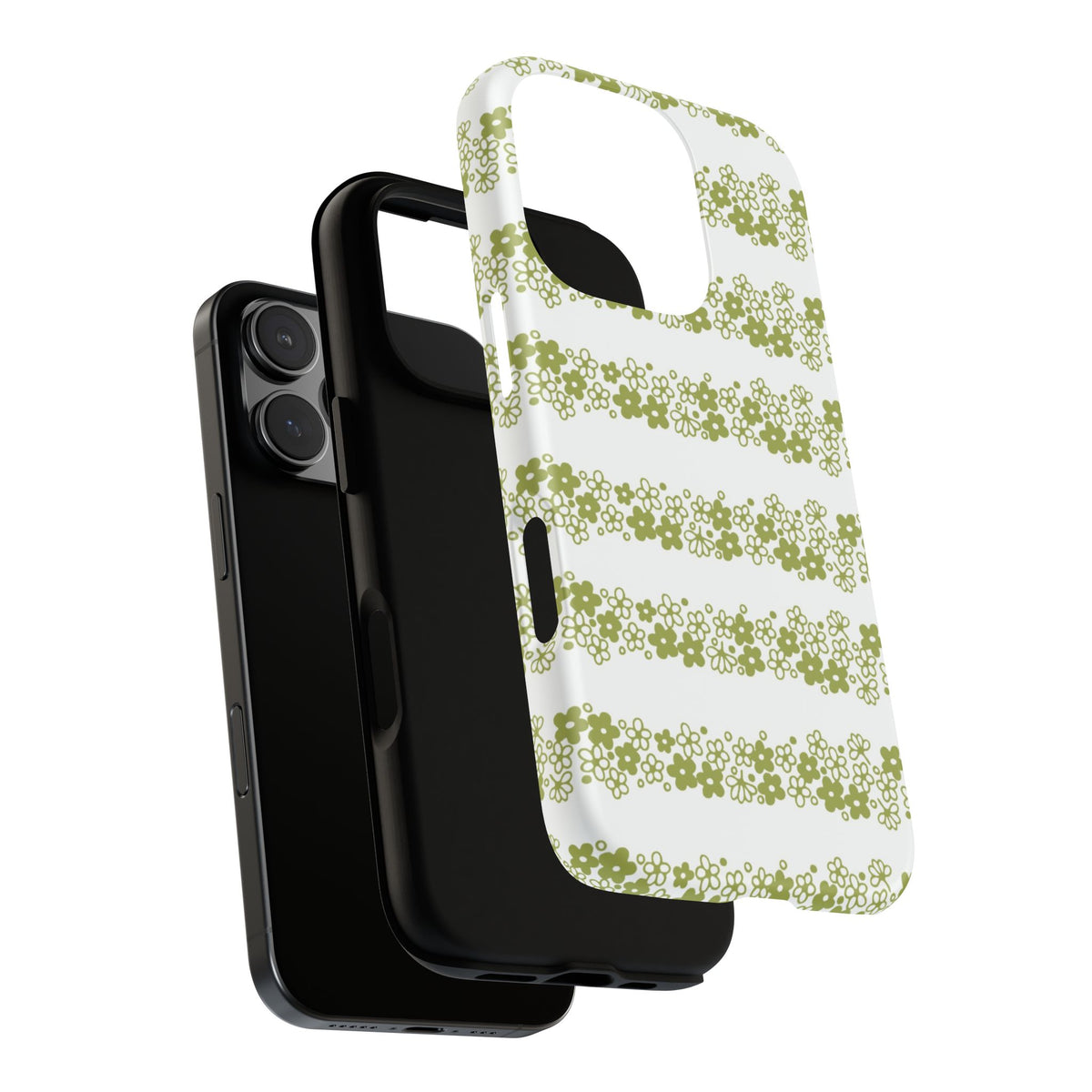 Pyrex Crazy Daisy Spring BlossonFloral Phone Case: Tough Cases with Elegant Green Floral Design, Durable Phone Cover