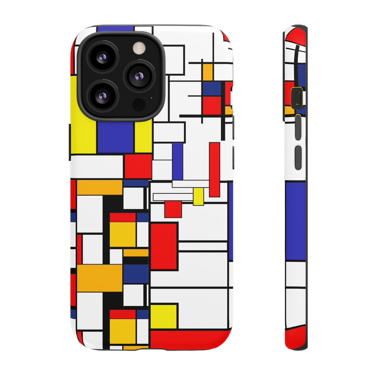 Retro Mod Mondrian, Mid Century Modern Style Tough Phone Case - Mid Century Modern Gal