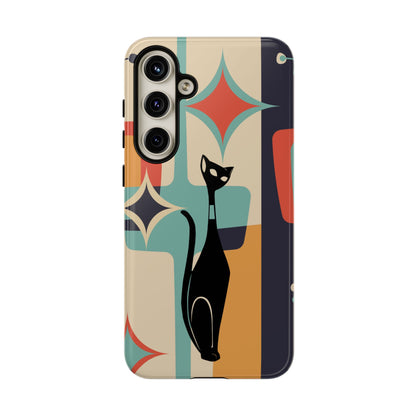 Atomic Cat, Sexton Cat, Mid Mod, Retro Geometric, Starburst Tough Phone Cases