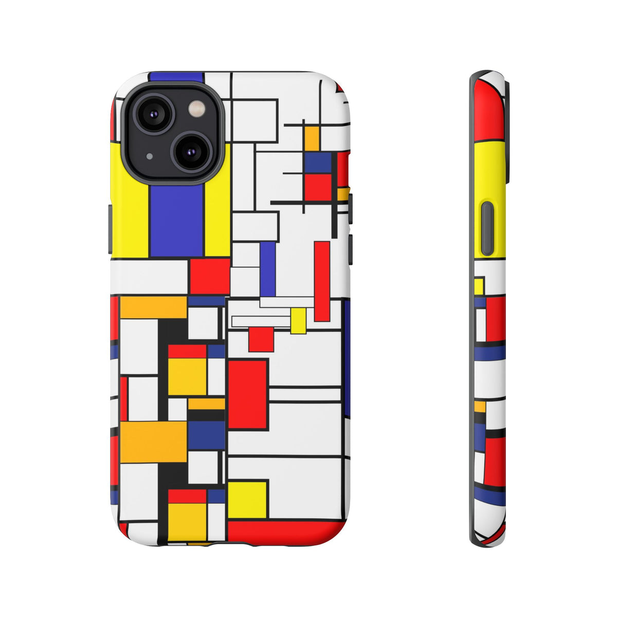 Retro Mod Mondrian, Mid Century Modern Style Tough Phone Case - Mid Century Modern Gal