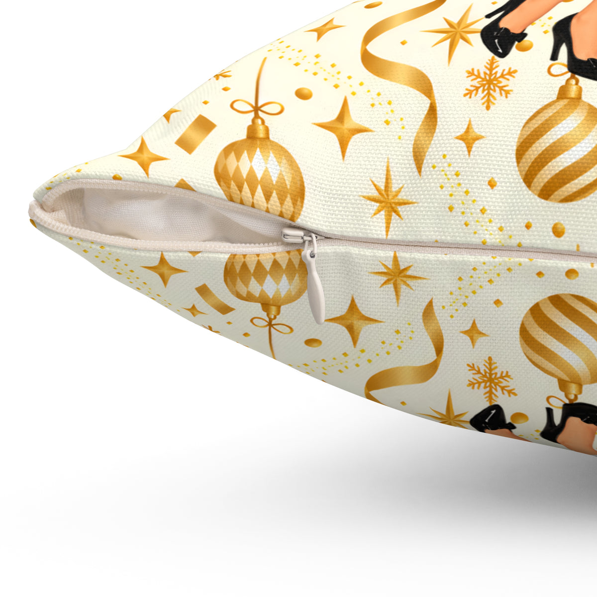 Mid Century Modern Christmas Martini Gal Pillow Insert and Cover