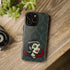 Vampire Dracula Girl Halloween Goth Horror Buff MCM Green Tough Phone Case - Mid Century Modern Gal