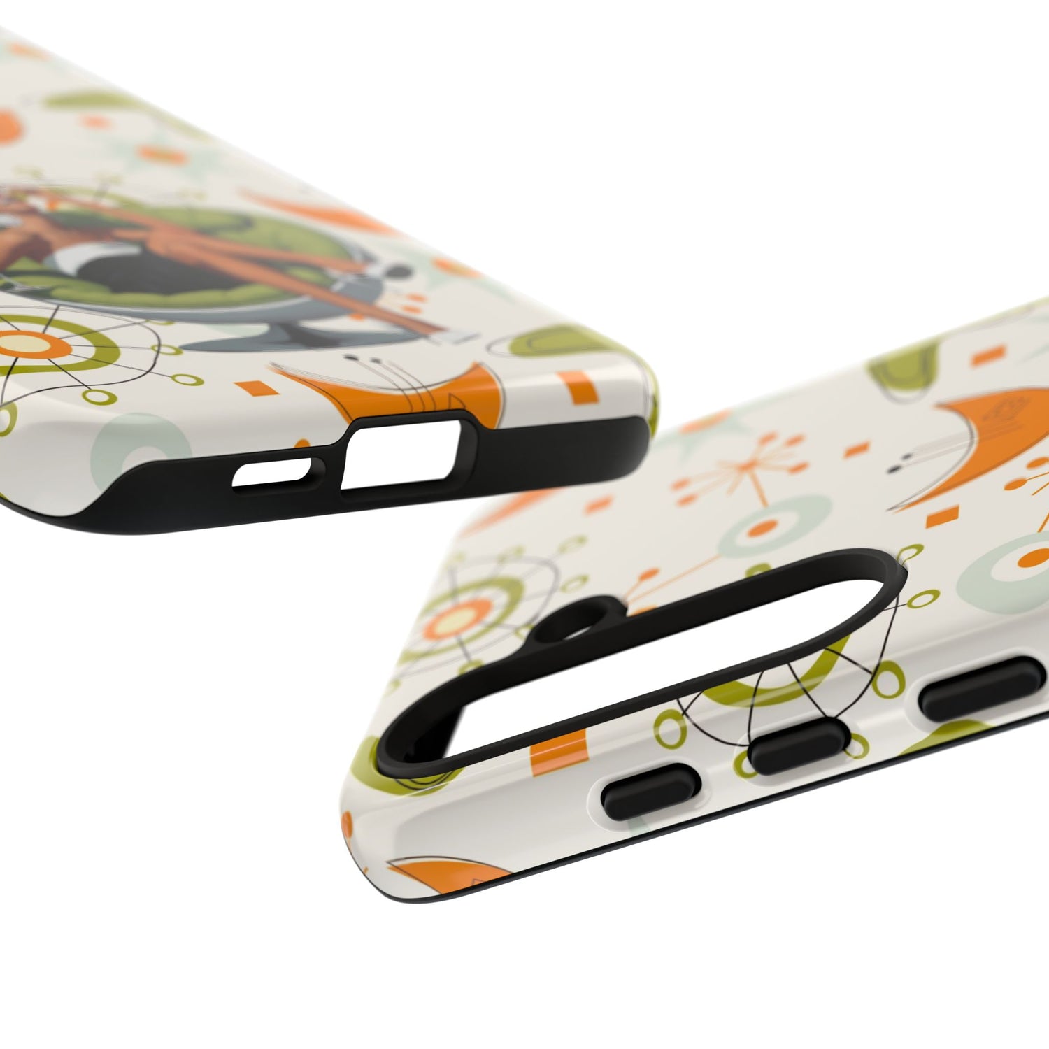 Mid Century Modern Atomic Starburst Mid Mod 60s Gal Retro Chic Tough Phone Case with Vintage Glamour Design