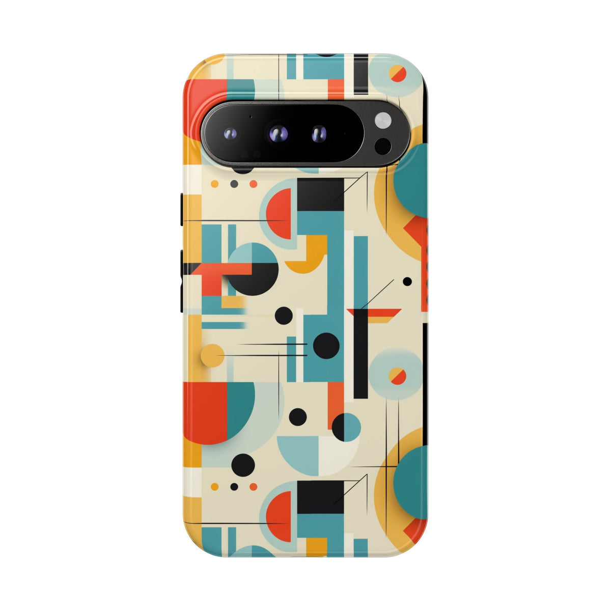Bauhaus Designed Mid Mod Geometric Groovy Smart Phone, iPhone, Samsung, Pixel Compatible Tough Cases