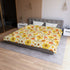 70s Flower Power Orange, Yellow Soft Daisy Retro Duvet Cover  Duvet Cover - Mid Century Modern Gal