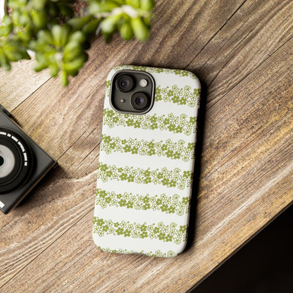 Pyrex Crazy Daisy Spring BlossonFloral Phone Case: Tough Cases with Elegant Green Floral Design, Durable Phone Cover