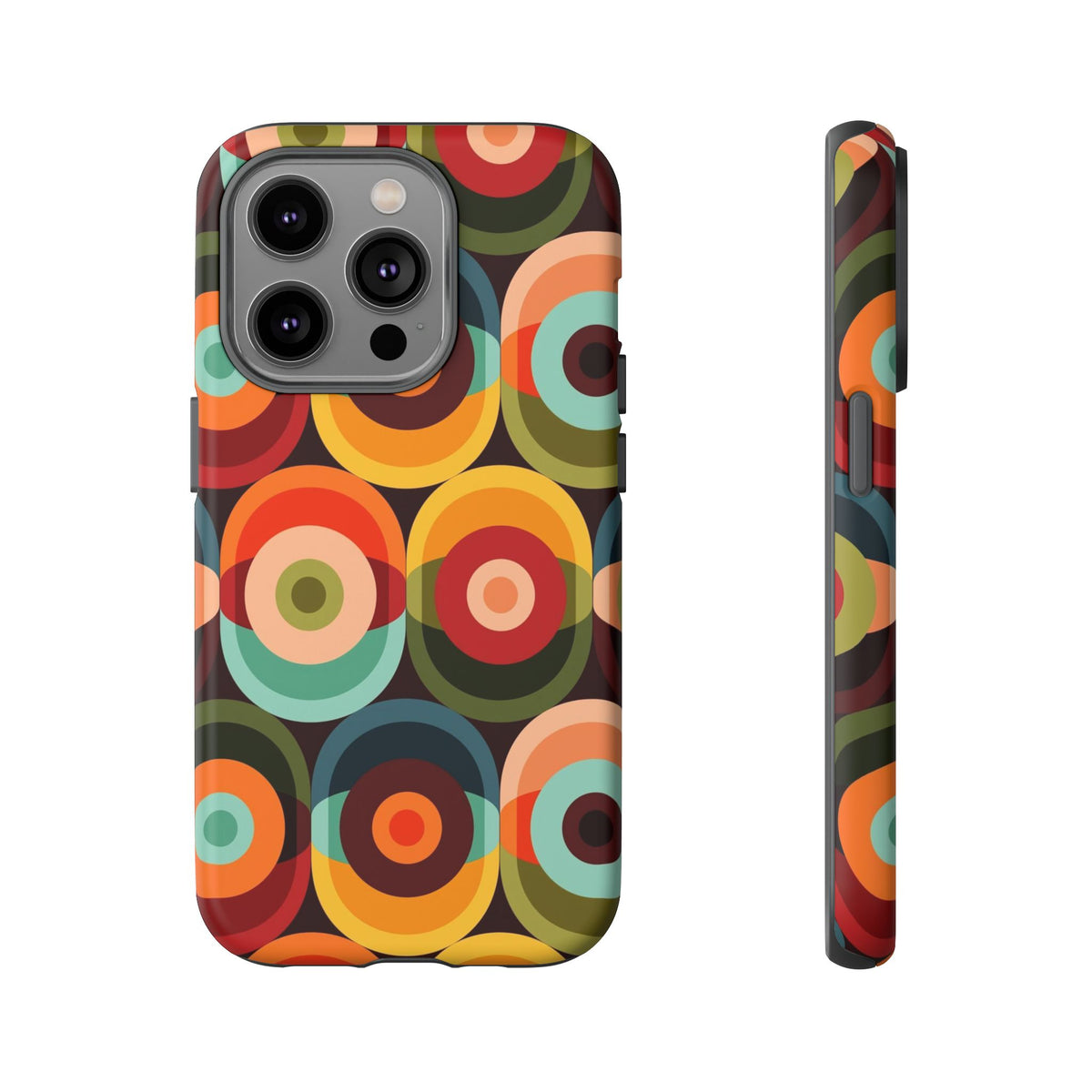 Retro Groovy Space Orb, Funky Fun Tough Phone Case