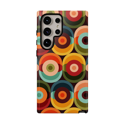 Retro Groovy Space Orb, Funky Fun Tough Phone Case