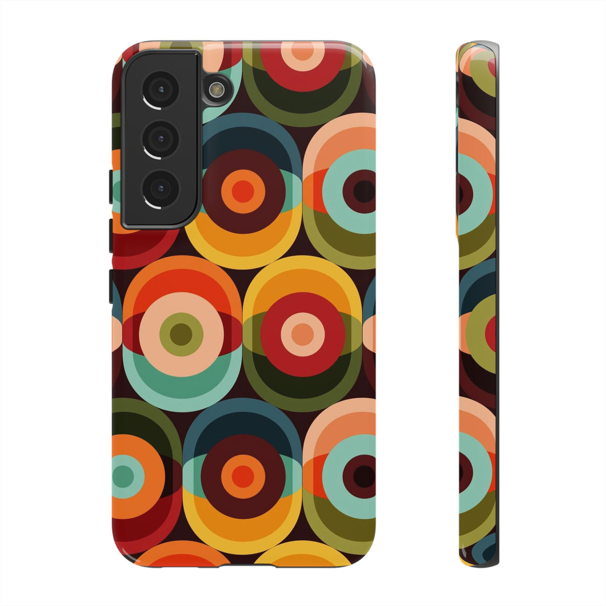 Retro Groovy Space Orb, Funky Fun Tough Phone Case