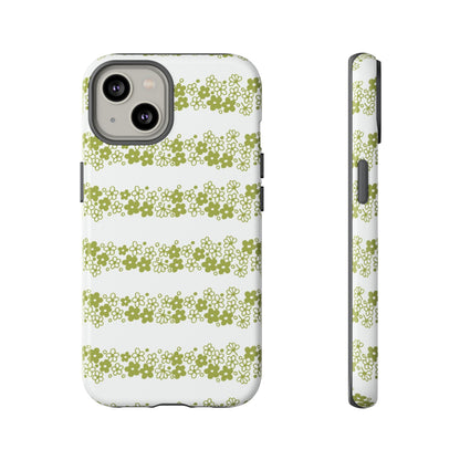 Pyrex Crazy Daisy Spring BlossonFloral Phone Case: Tough Cases with Elegant Green Floral Design, Durable Phone Cover