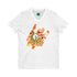 Atomic Cat, Retro Floral V-Neck Tee for Casual Style - Mid Century Modern Gal