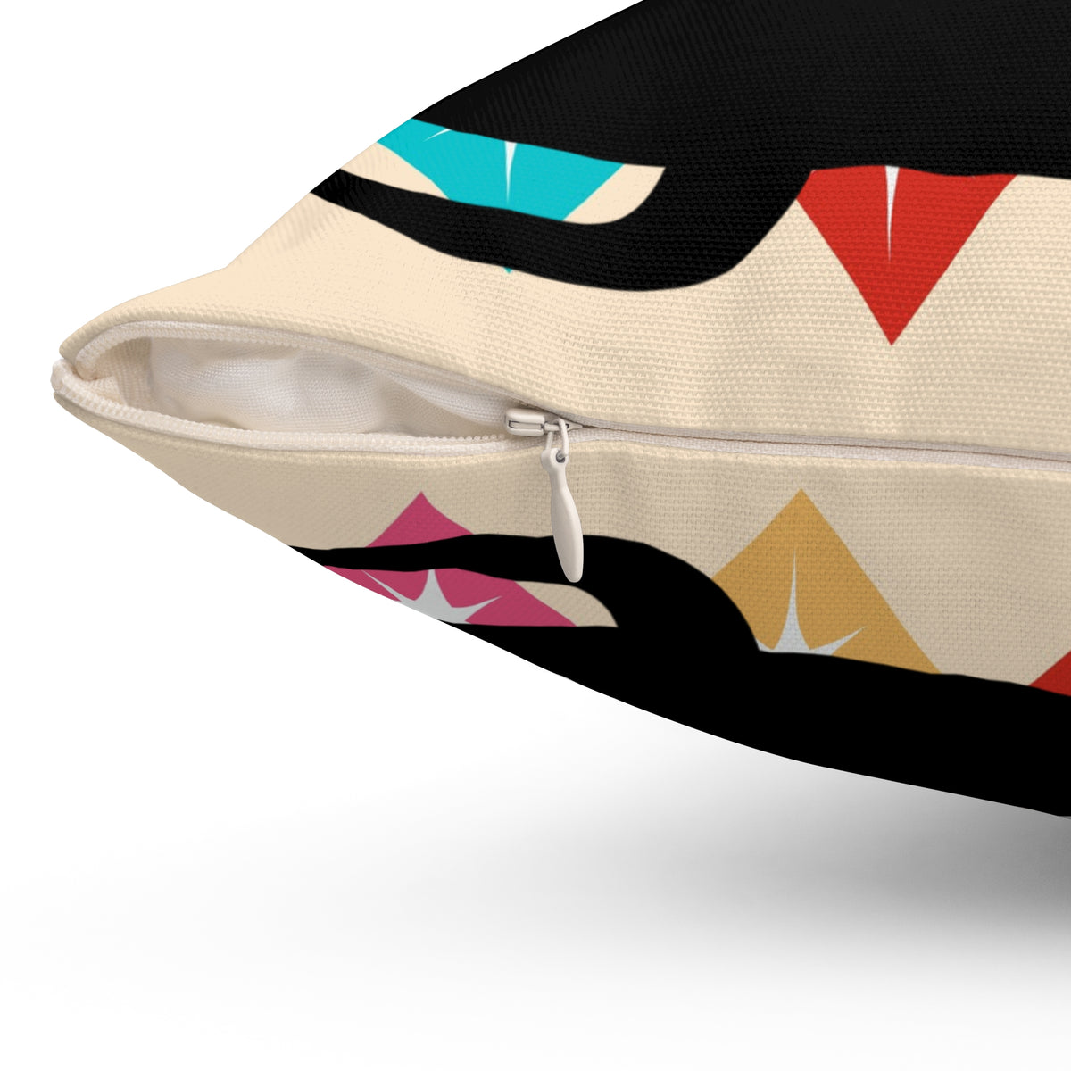 Atomic Cat Christmas Pillow, Mid Century Modern Starburst Pillow And Insert - Mid Century Modern Gal