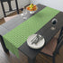 Art Deco Elegant Green Leaf Mid Mod Table Runner - Mid Century Modern Gal