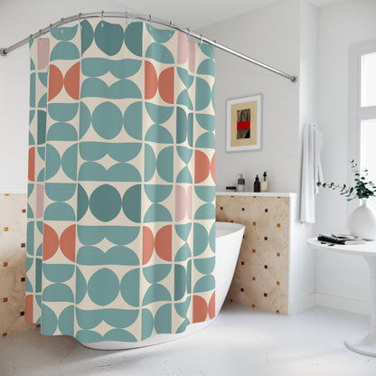 Mid Century Modern Scandinavian Modern Danish Design MCM Shower Curtain
