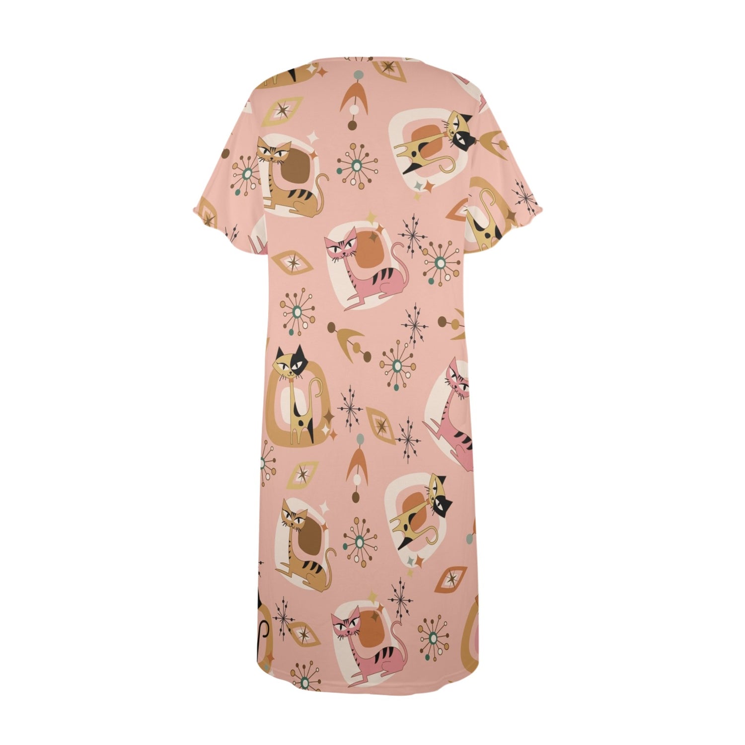 Atomic Cat, Modern Day Muumuu Housedress, Loungewear