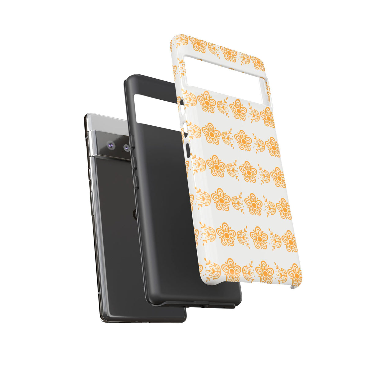 Pyrex Golden Butterfly Floral Phone Case, Tough Cases for Stylish Protection, Gift for Her, Durable, Trendy Floral Design, Cell Phone Cover