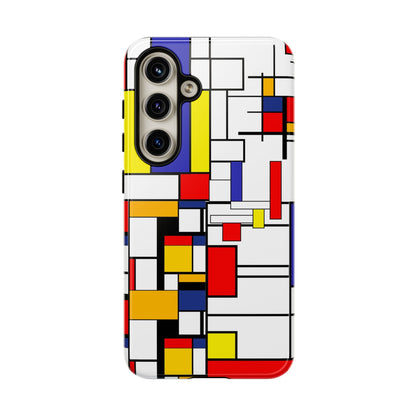Retro Mod Mondrian, Mid Century Modern Style Tough Phone Case
