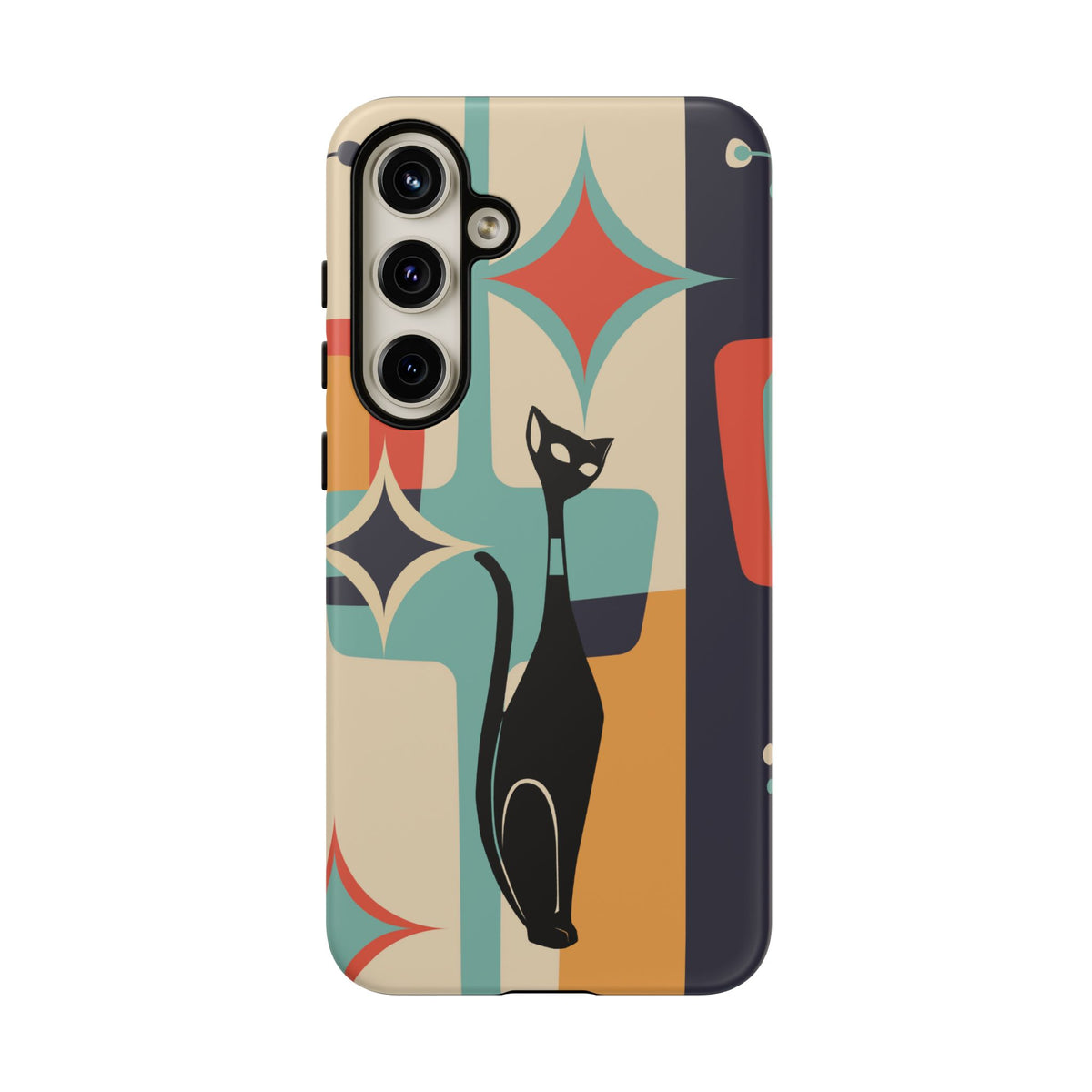Atomic Cat, Sexton Cat, Mid Mod, Retro Geometric, Starburst Tough Phone Cases