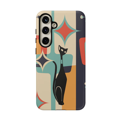 Atomic Cat, Sexton Cat, Mid Mod, Retro Geometric, Starburst Tough Phone Cases