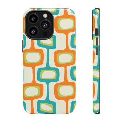 Mid Century Modern Groovy Googie Design, Colorful Smart Phone Tough Cases - Mid Century Modern Gal