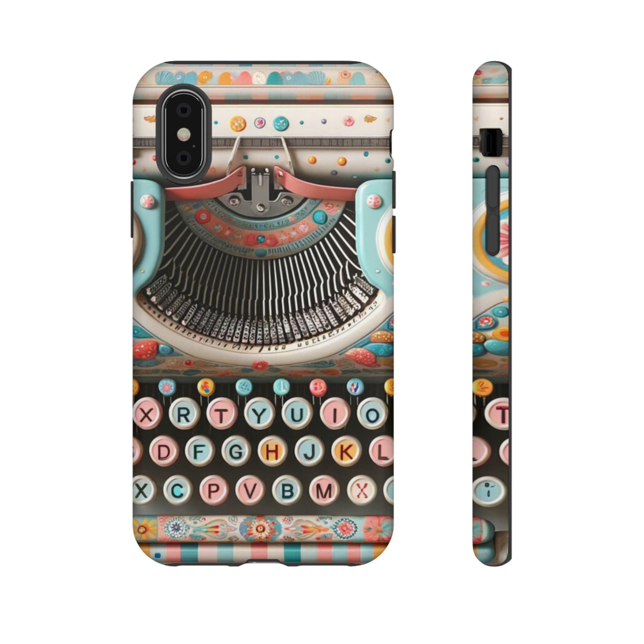 Retro Typewriter Mid Mod Kitschy  Quirky Fun Smart Phone, Tough Cases