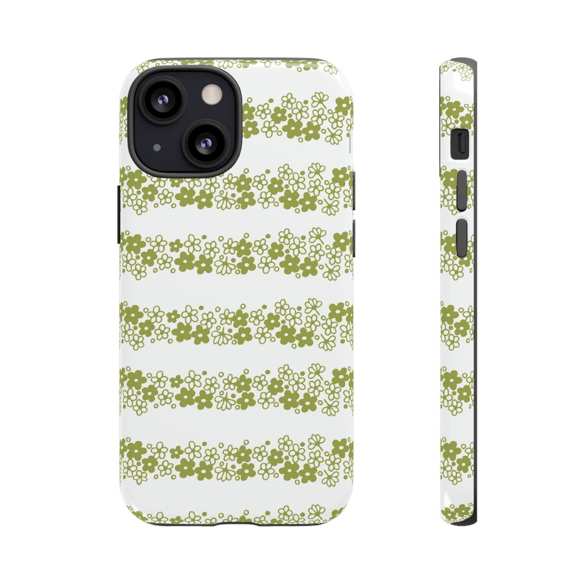 Pyrex Crazy Daisy Spring BlossonFloral Phone Case: Tough Cases with Elegant Green Floral Design, Durable Phone Cover