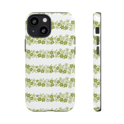 Pyrex Crazy Daisy Spring BlossonFloral Phone Case: Tough Cases with Elegant Green Floral Design, Durable Phone Cover