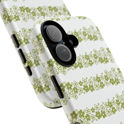 Pyrex Crazy Daisy Spring BlossonFloral Phone Case: Tough Cases with Elegant Green Floral Design, Durable Phone Cover