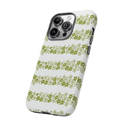 Pyrex Crazy Daisy Spring BlossonFloral Phone Case: Tough Cases with Elegant Green Floral Design, Durable Phone Cover