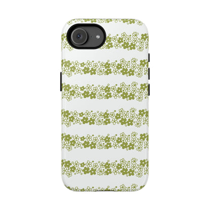 Pyrex Crazy Daisy Spring BlossonFloral Phone Case: Tough Cases with Elegant Green Floral Design, Durable Phone Cover