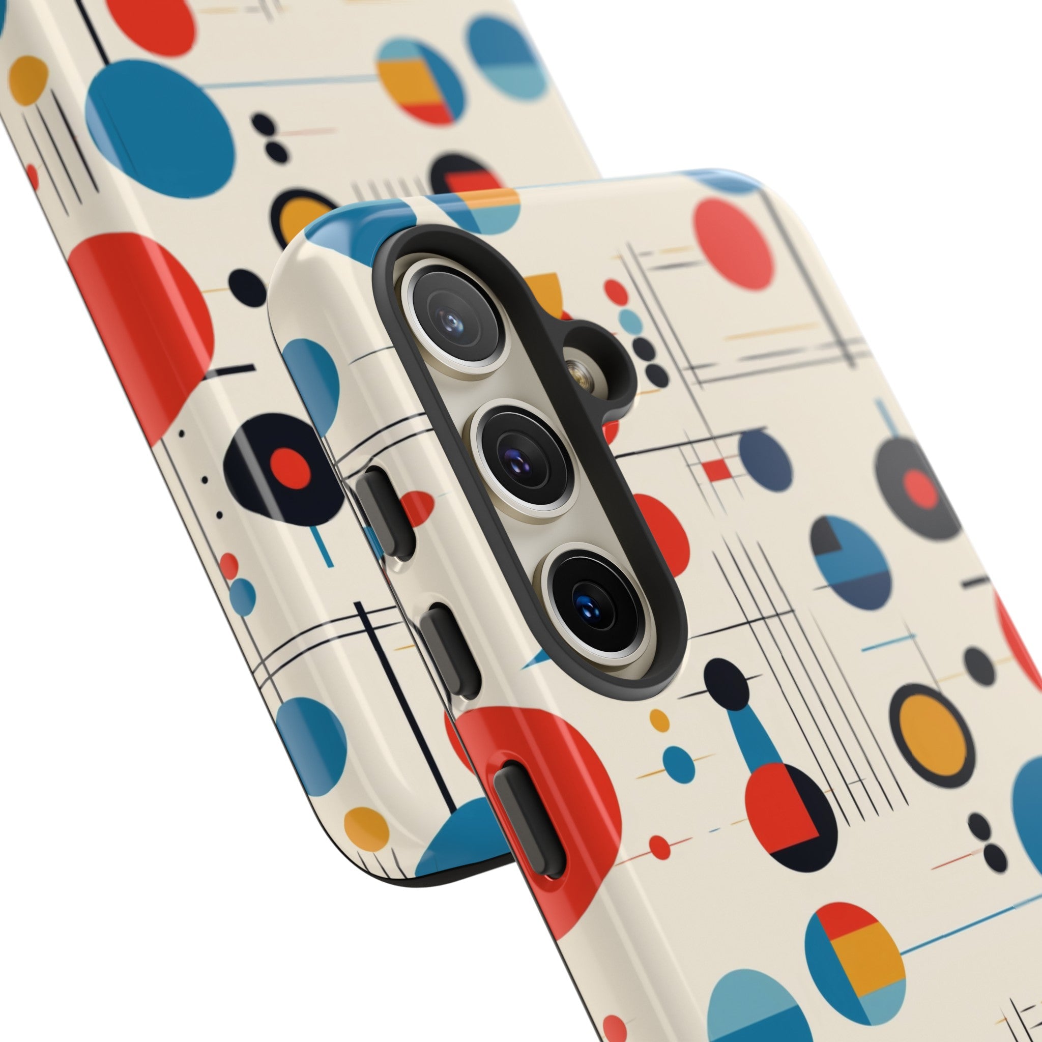 Mid Mod Bauhaus Designed iPhone, Samsung, Retro Phone Tough Cases