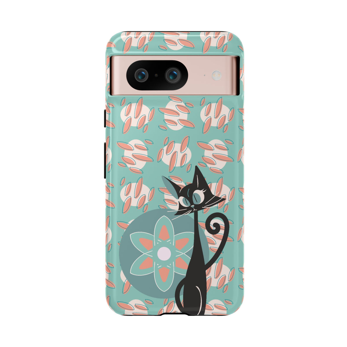 Atomic Cat, Mid Century Modern Funky Fun Smart Phone Tough Phone Cases