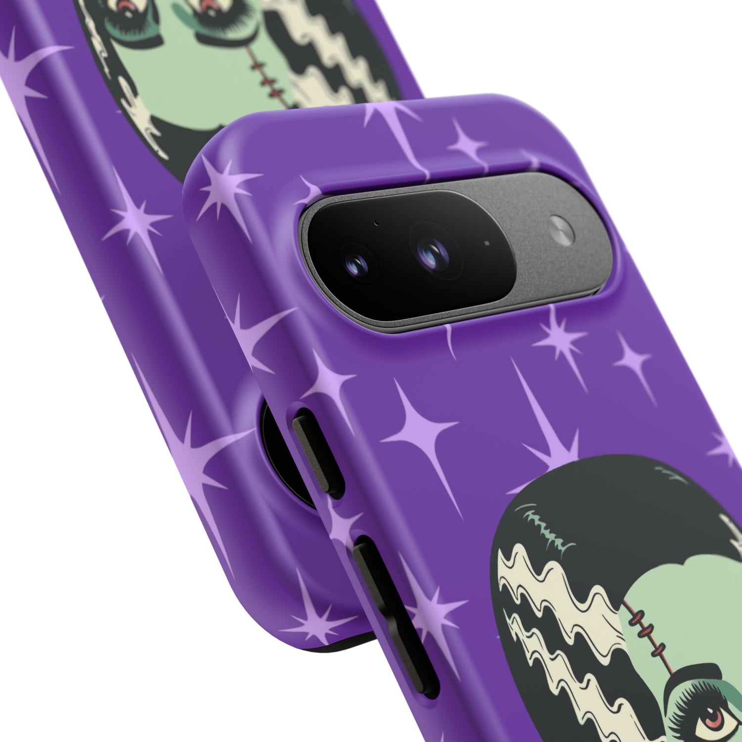 Bride of Frankenstein Retro Mid Mod Horror Buff Purple Halloween Tough Phone Case