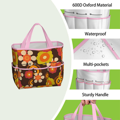 Retro Flower Power 70s Garden Tool Bag