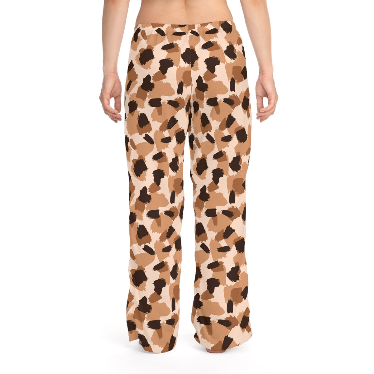 Atomic Cat Leopard Print, Boujee Wear Women's Pajama Pants - Mid Century Modern Gal