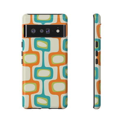 Mid Century Modern Groovy Googie Design, Colorful Smart Phone Tough Cases