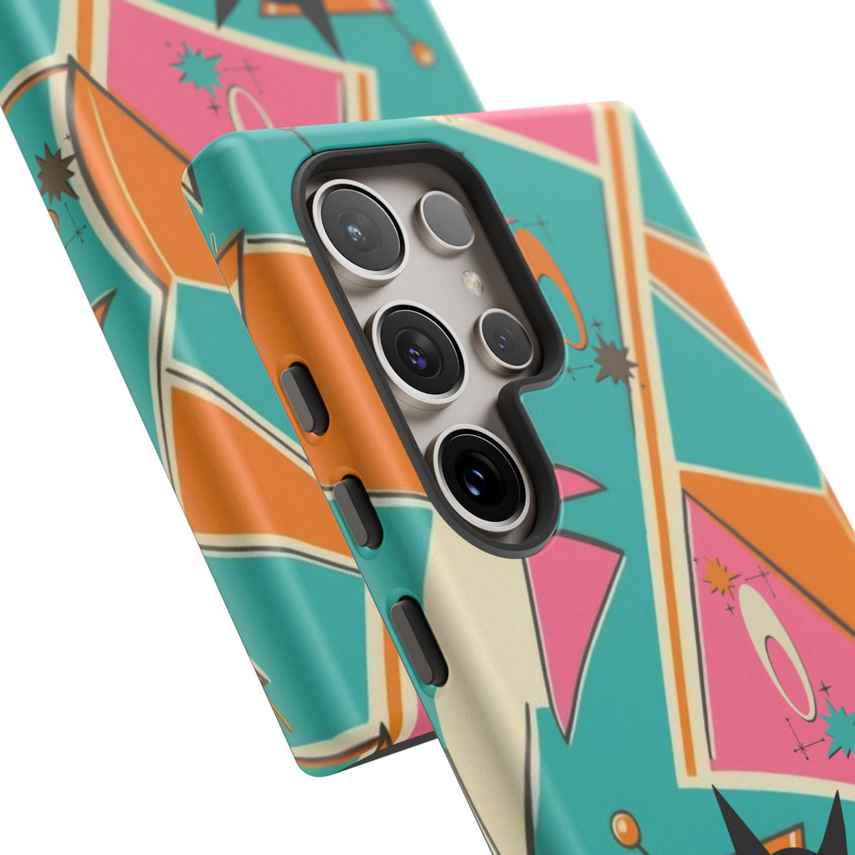 Atomic Cat Mid Mod Retro Cat Phone Case - Tough Cases for Stylish Cat Lovers