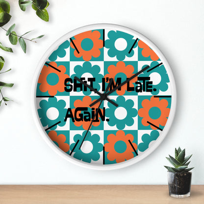 Retro Flower Clock, Funny I&