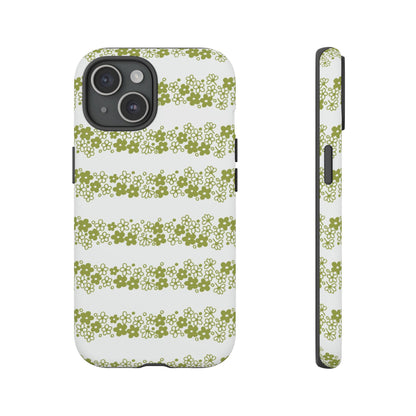 Pyrex Crazy Daisy Spring BlossonFloral Phone Case: Tough Cases with Elegant Green Floral Design, Durable Phone Cover